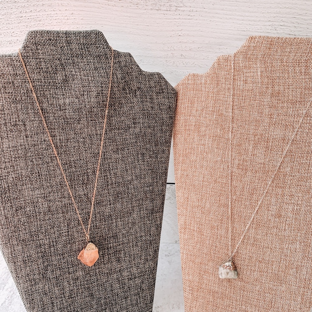 Elegant Rose Gold and Silver Pendant Necklace